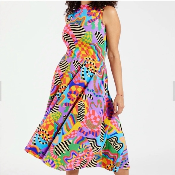 Nooworks Dresses & Skirts - Nooworks Dahlia midi dress in party time print
